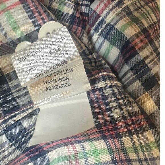 Johnnie-O Prep-Formance Blue Multicolored Plaid Button Down Shirt sz S NWOT - Picture 8 of 9
